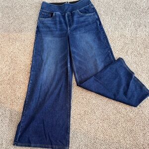 HALARA Dark Blue Flare Jeans